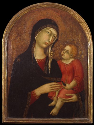 Jungfrau und Kind, erstes Drittel des 14. Jahrhunderts von Simone Martini di