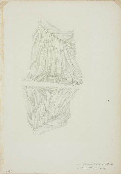 Verhüllte Figur und Reflexion, Studie für Spiegel der Venus von Sir Edward Burne Jones