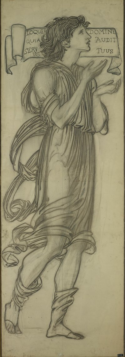 Samuel (Entwurf für das Ostfenster der Lady Chapel) von Sir Edward Burne Jones