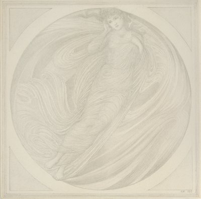 Eurydike schwebt unter Flammen, 1872-1875 von Sir Edward Coley Burne Jones