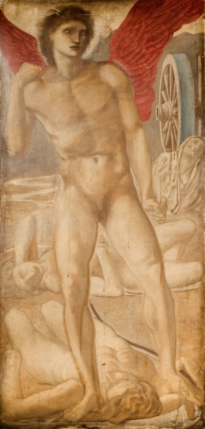 Troy Triptychon - Studie für Liebe, die das Vergessen besiegt von Sir Edward Coley Burne Jones