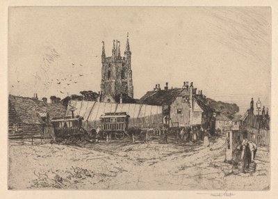 Umherziehende Schauspieler in Lidd, Kent von Sir Frank Short