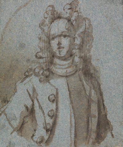 Porträt eines Mannes mit einer Perücke von Sir James Thornhill