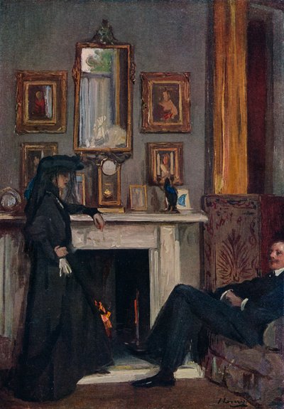 Das graue Wohnzimmer, Tanger, 1911 von Sir John Lavery