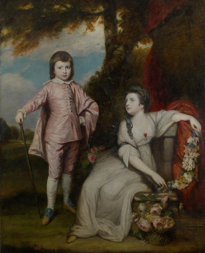 George Capel, Viscount Malden 1757-1839, und Lady Elizabeth Capel 1755-1834, 1768 von Sir Joshua Reynolds
