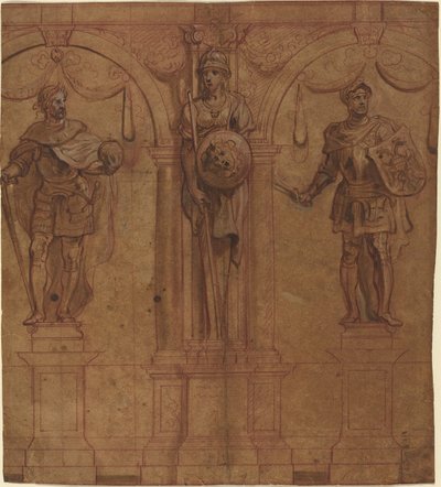 Rudolf I. und Albert I. mit Pallas von Sir Peter Paul Rubens and Theodoor van Thulden