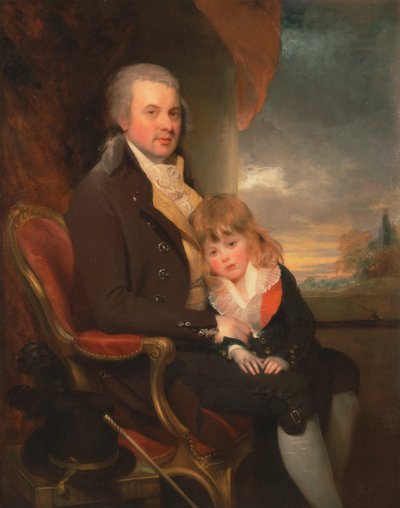 Edward George Lind und sein Sohn Montague von Sir William Beechey