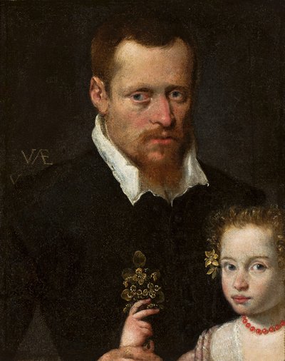 Porträt eines Mannes mit seiner Tochter von Sofonisba Anguissola