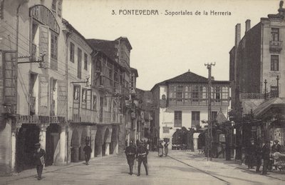 Arkaden der Schmiede, Pontevedra, Spanien von Spanish Photographer