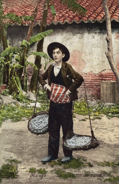 Fischverkäufer, Malaga, Spanien von Spanish Photographer