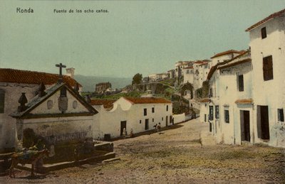 Brunnen der acht Ausgüsse, Ronda, Spanien von Spanish Photographer