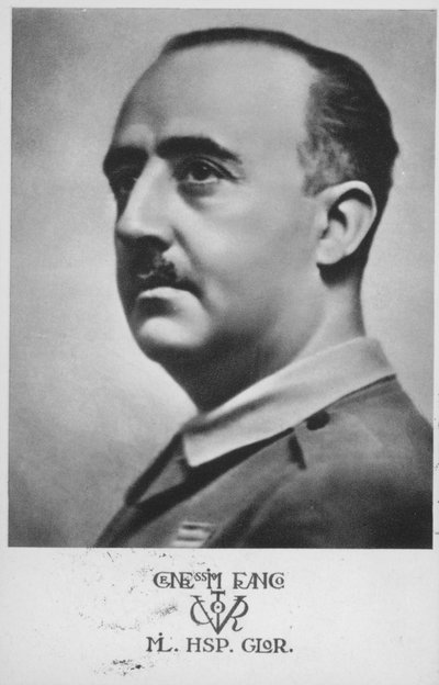 Francisco Franco, spanischer General und Diktator von Spanish Photographer
