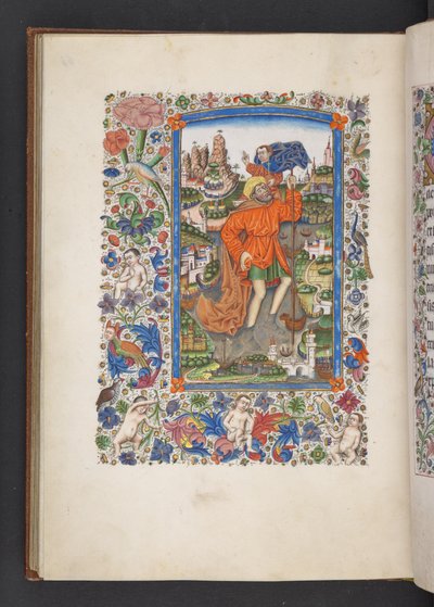 Heiliger Christophorus trägt das Christuskind, 