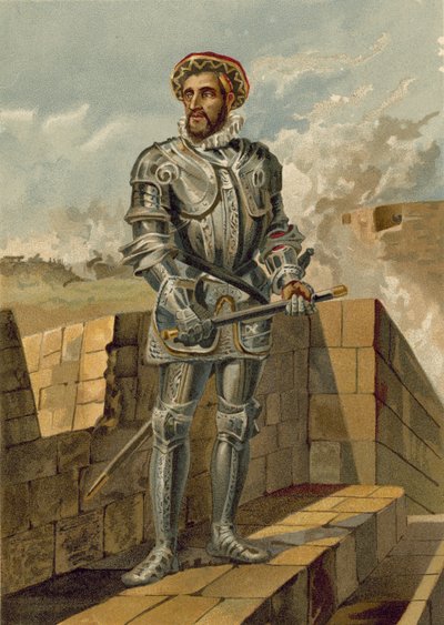 Antonio de Leiva, spanischer General während der Italienischen Kriege von Spanish School