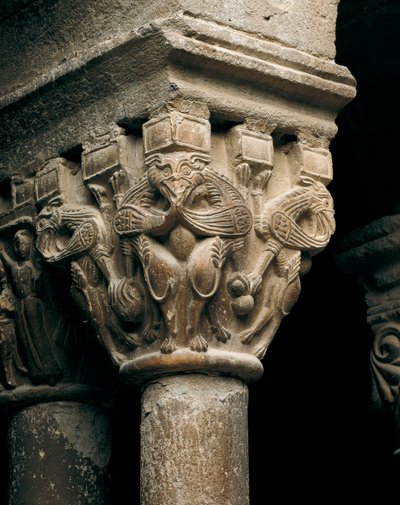 Kapitel einer Säule, aus der Kirche Santa Maria de l