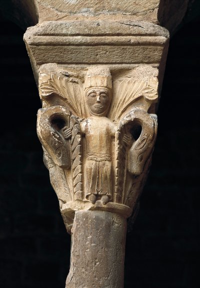 Kapitell einer Säule aus der Kirche Santa Maria de l