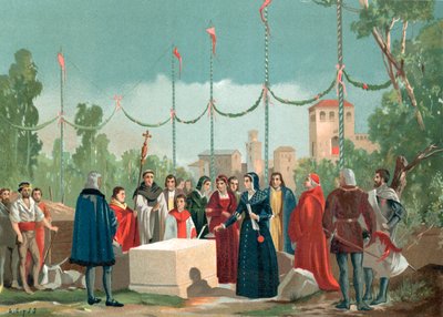 Gründung des Krankenhauses der Latina in Madrid im Jahr 1506 von Spanish School