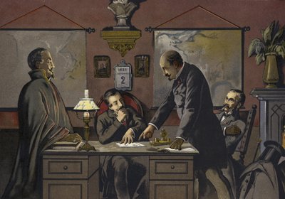 Frankreich - die Nacht des 2. Dezember 1851 von Spanish School