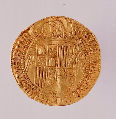 Goldmünze aus Spanien: Regierungszeit der katholischen Könige Ferdinand und Isabella (1474-1516) von Spanish School