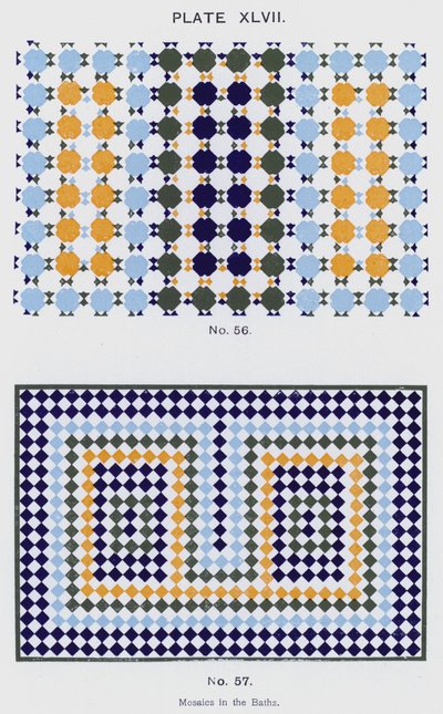Mosaike in den Bädern von Spanish School