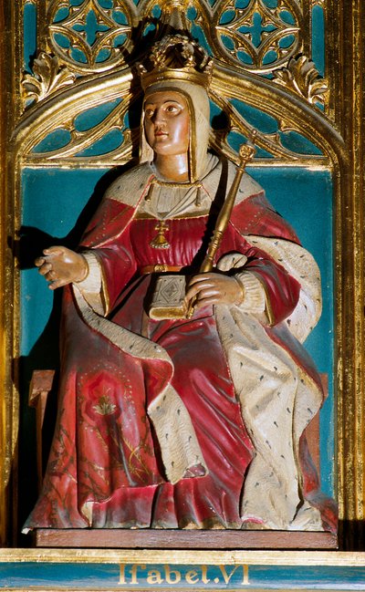Porträt von Isabella I., genannt die Katholische (1451-1504) von Spanish School