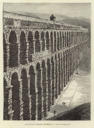 Römisches Aquädukt in Mérida von Spanish School