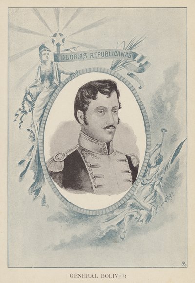 Simon Bolivar, venezolanischer politischer und militärischer Führer von Spanish School