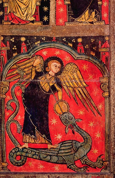 St. Michael kämpft gegen den Drachen von Spanish School