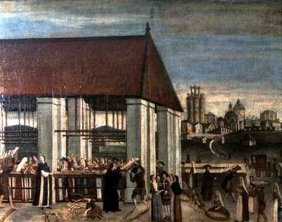 Der Fischmarkt (Detail) von Spanish School