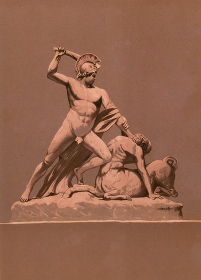 Theseus tötet den Minotaurus von Spanish School