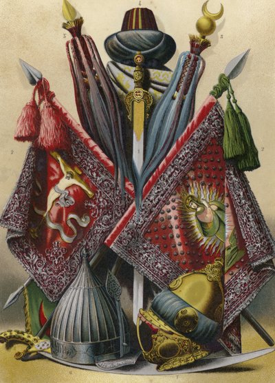 Trophäen aus der Schlacht von Lepanto von Spanish School