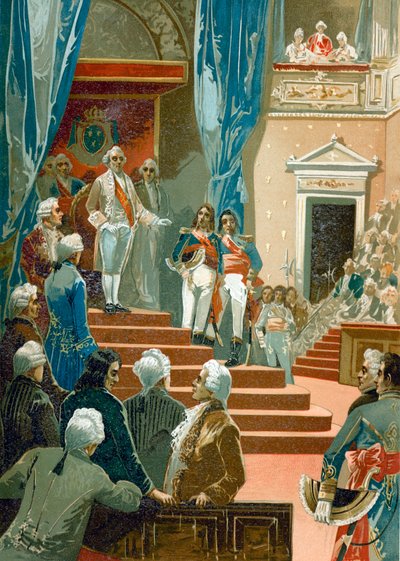 Unidentifizierte Szene während der Französischen Revolution von Spanish School