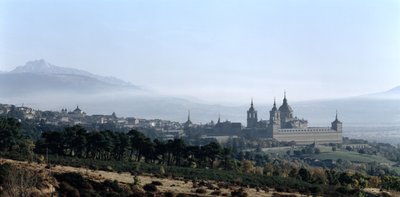 Ansicht des Monasterio de San Lorenzo de El Escorial von Spanish School