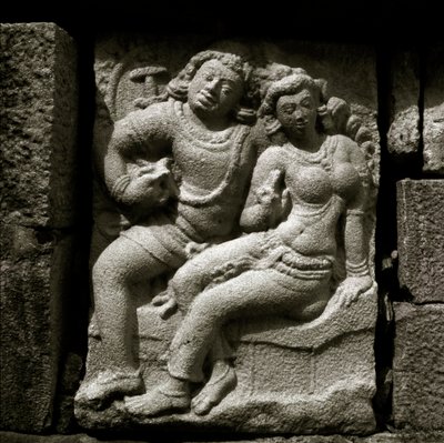 Isurumuniya-Liebende, 6. Jahrhundert, Gupta-Stil-Schnitzerei von Sri Lankan School