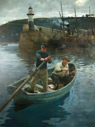 Der Leuchtturm von Newlyn, Cornwall von Stanhope Alexander Forbes