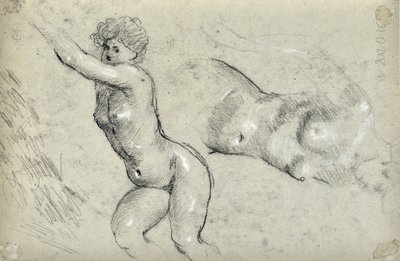 Studie von Frauen (Zeichnung) von Stanislas Torrents y de Amat