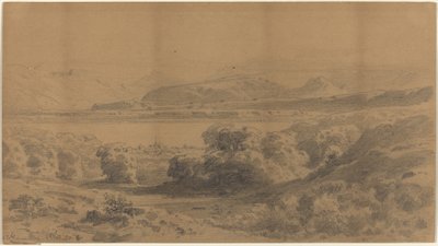 Panorama an einem Bergsee von Stanislaus Graf von Kalckreuth