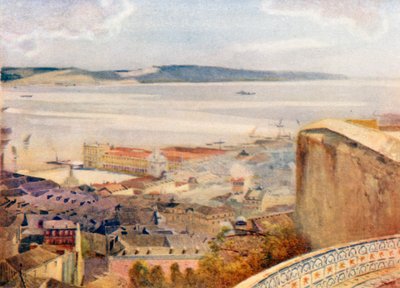 Lissabon vom Castello von St. George von Stanley Inchbold