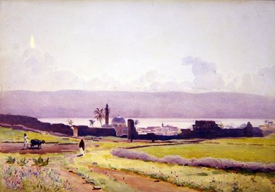 Innerhalb der Mauern von Tiberias, ca. 1905 von Stanley Inchbold