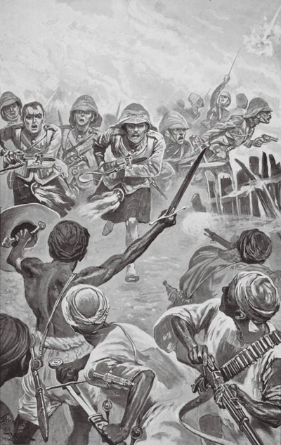 Camerons stürmen die Zareba am Atbara von Stanley L. (after) Wood