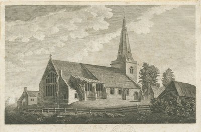 Church Eaton Kirche: Gravur, nd [ca. 1800] von Stebbing Shaw