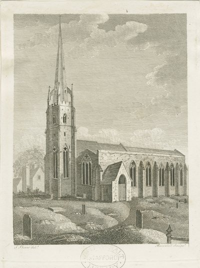 Clifton Campville Kirche (Stich) von Stebbing Shaw