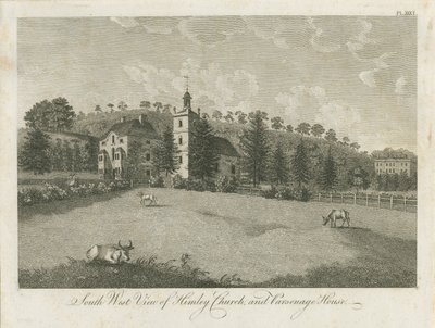 Himley Kirche und Pfarrhaus (Stich) von Stebbing Shaw