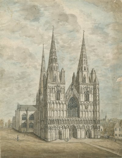 Lichfield Kathedrale - Westfront von Stebbing Shaw