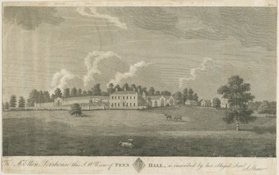Penn Hall: Gravur, nd [spätes 18. Jh.] von Stebbing Shaw