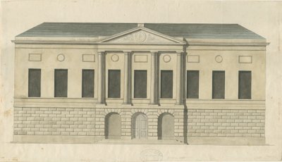 Stafford - Kreisgefängnis: Aquarell, nd [ca. 1794] von Stebbing Shaw