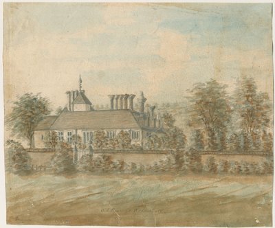 Wednesbury - Altes Haus: Aquarell, nd [1762-1798] von Stebbing Shaw