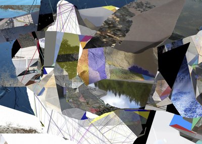 Abstrakte Geometrische Landschaft von Stefan Fransson