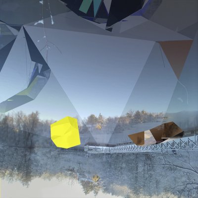 Abstrakte Winterreflexion von Stefan Fransson
