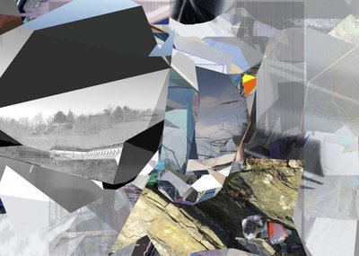 Geometrische fragmentierte Landschaft von Stefan Fransson